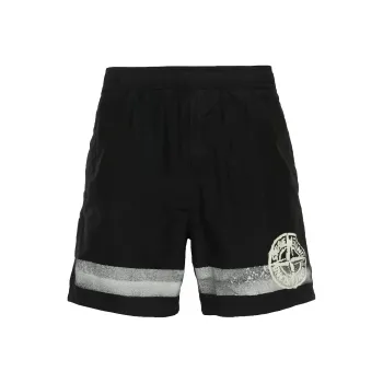 STONE ISLAND Casual Shorts Men's Black
