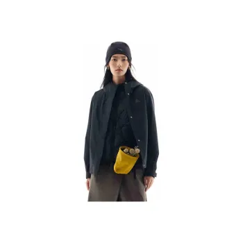 Anta Outdoor Collection Water Resistant Windproof Breathable Warm And Rainproof Windbreaker Jacket Women's Basic Black