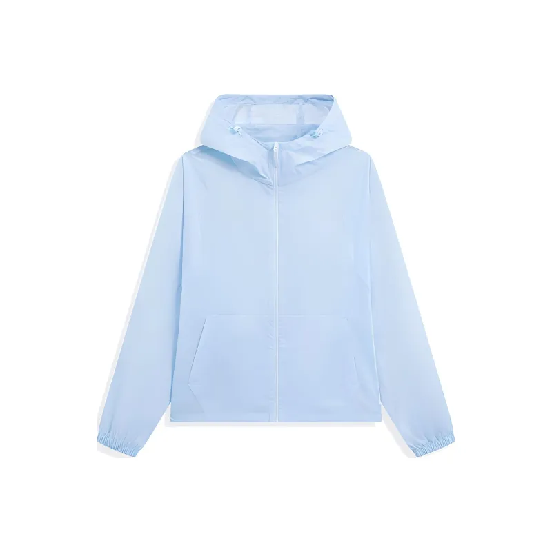 XTEP Trench Coat Women's Clearwater Blue-0