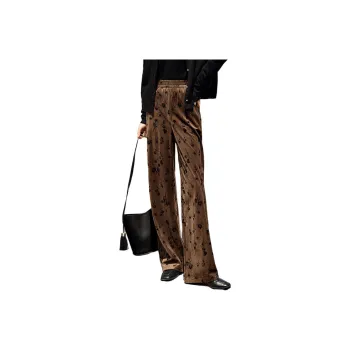 XWI Casual Pants Women's Coffee Ground Black Heather