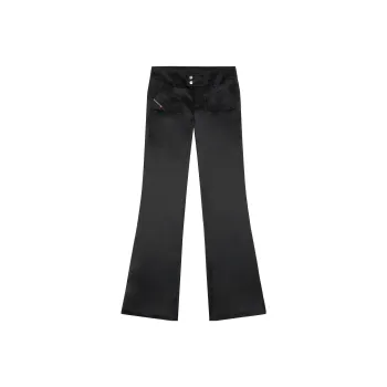 DIESEL Low rise Flared Satin Trousers