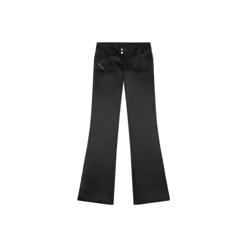 DIESEL Low rise Flared Satin Trousers