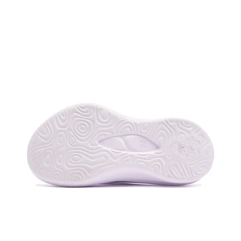 PINK PANTHER x QIAODAN Slip Resistant Abrasion Resistant Slide Slippers Women's Sheer Transparent Purple-5