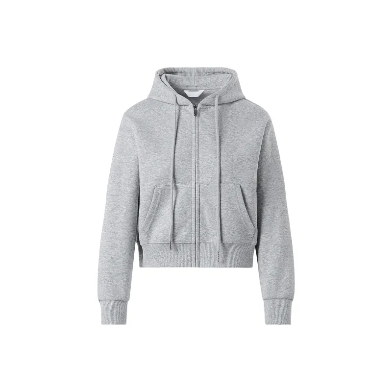 FOASIS Cropped Coats Women's Gray-0