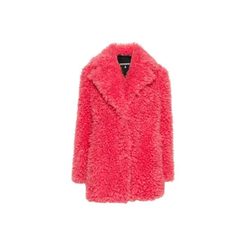 Patrizia Pepe Buttoned Faux fur Jacket