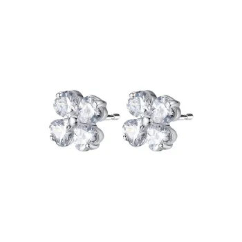MOLADY S925 Silver Stud Earrings Women's