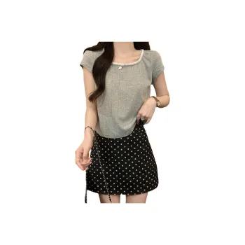 Mu Xiao Xin T Shirts Women's Gray