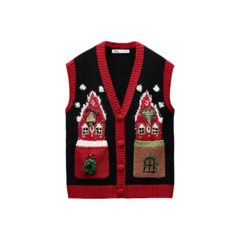 ZARA Vests Women's Black