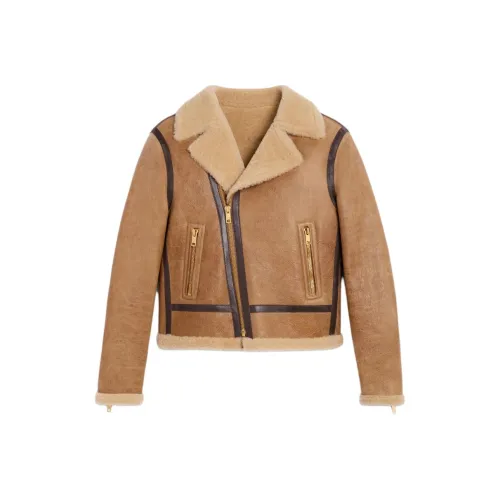 CELINE Biker Giuseppe In Lambskin Shearling