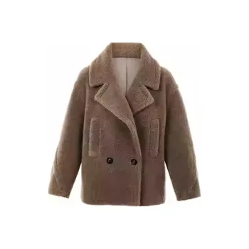 LANCY Coats Women's Olive Green