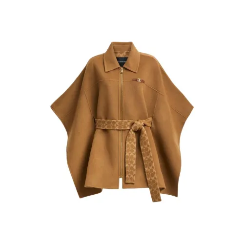 COACH Cloaks Women's Camel