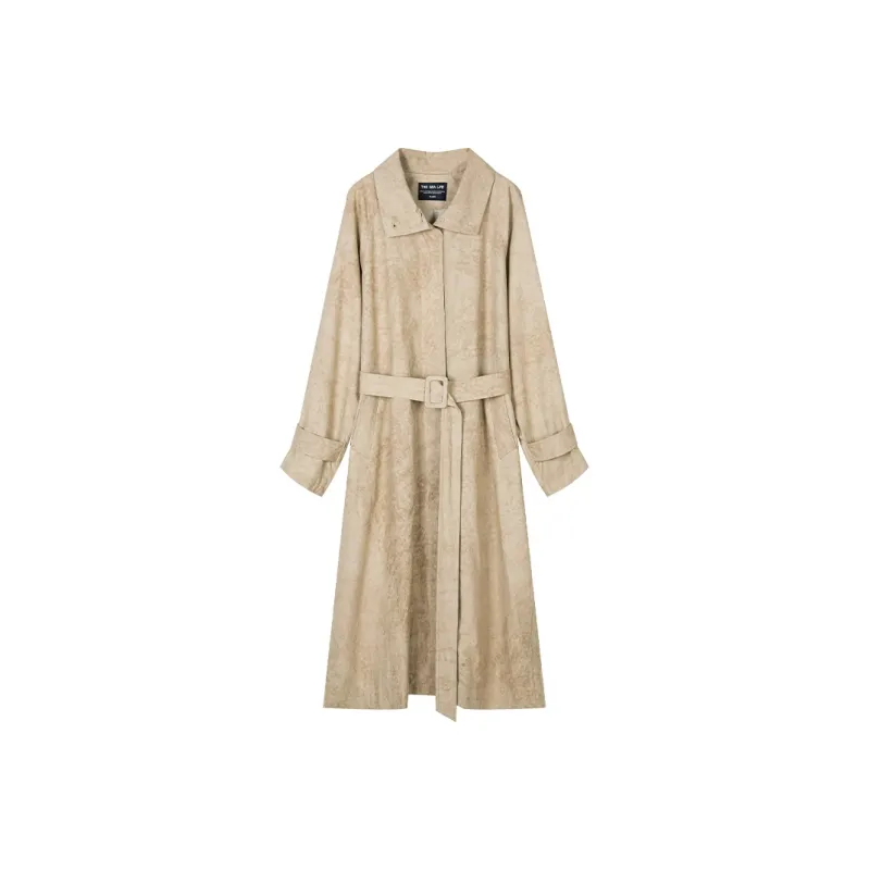 THE SEA LIFE Trench Coat Women's Tea Brown-0