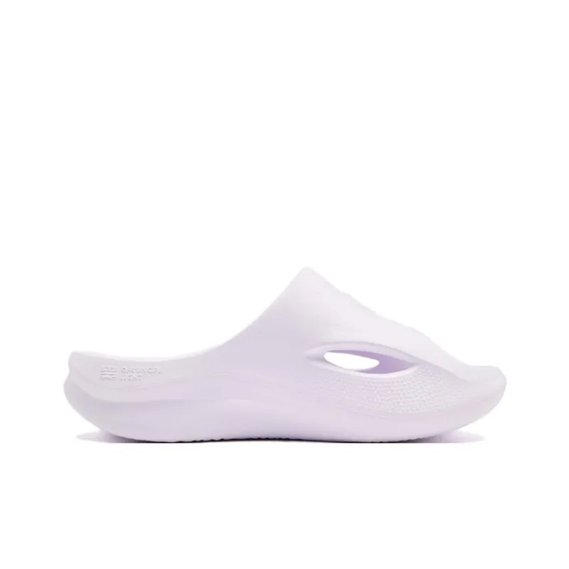 PINK PANTHER x QIAODAN Slip Resistant Abrasion Resistant Slide Slippers Women's Sheer Transparent Purple-1