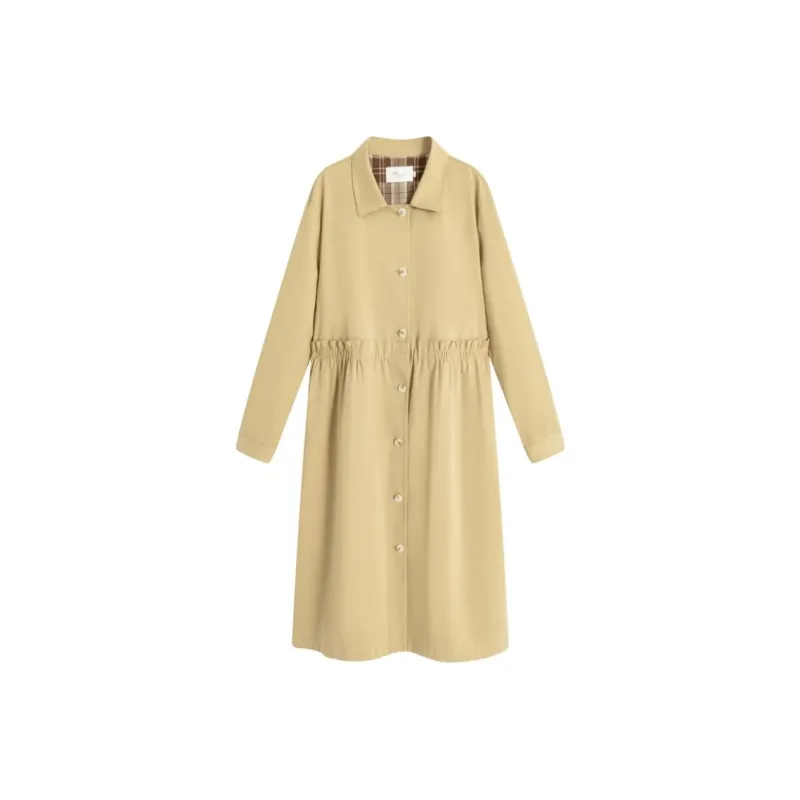 Fragment Trench Coats Women's-0