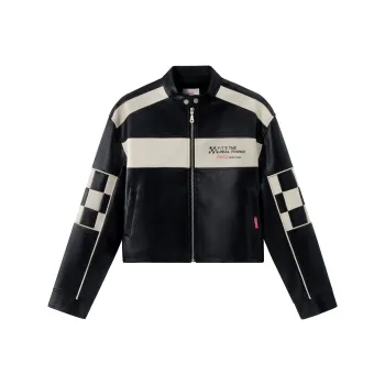 Coca Cola Leather Jacket Women's Black