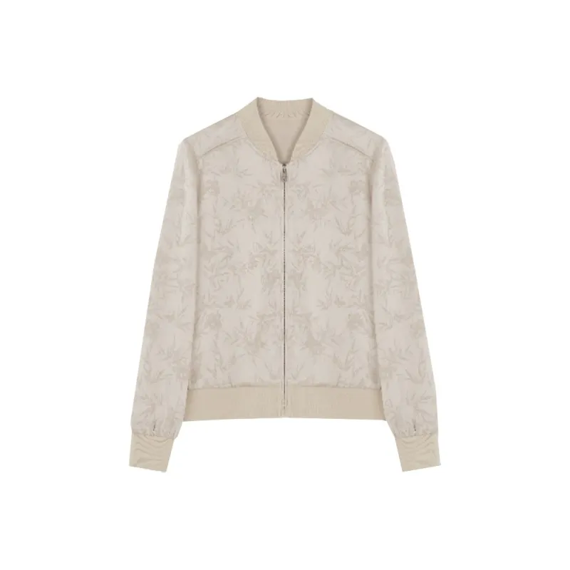IHIMI Baseball Jacket Women's Champagne-0