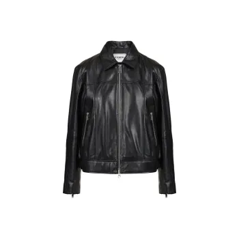 Iceberg SS25 Leather Jacket Women's Black
