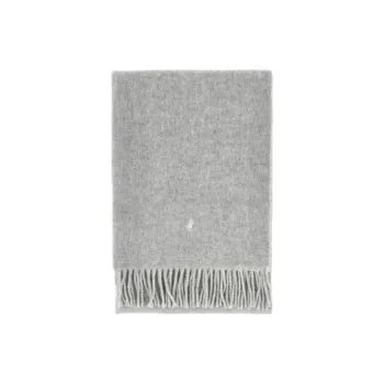 Polo Ralph Lauren Wool Knit Scarves Unisex Gray