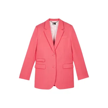 THE KOOPLES Business Suits Coats Women's Vintage Pink Red