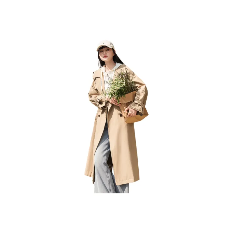 ZIHAN Trench Coat Women's Khaki-0
