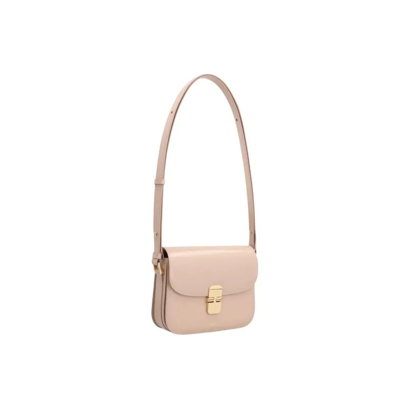 A.P.C Grace Cow Leather Shoulder Bag Women's Pink-1