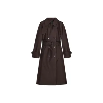 ZARA ZW Series Trench Coat Women's Chocolate