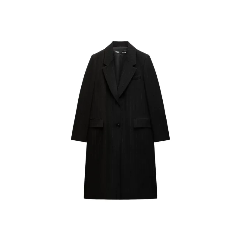 ZARA ZW Series Coats Women's Black-0