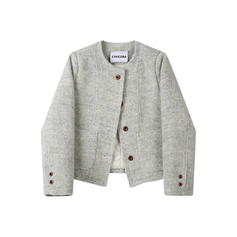 CIVICERA Cropped Coats Women's-4