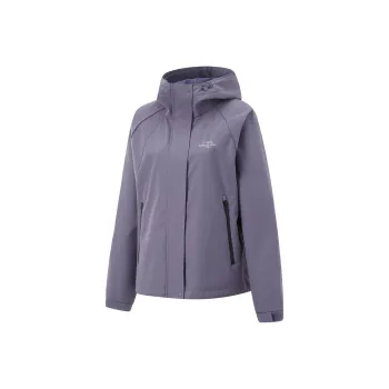 LiNing Trench Coat Women's Crow Gray Purple