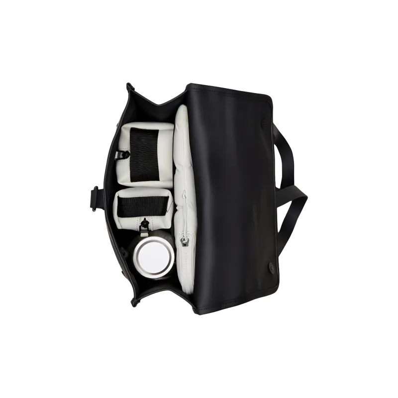 Rains Polyurethane With Polyester Backpack Mini Unisex Black-2