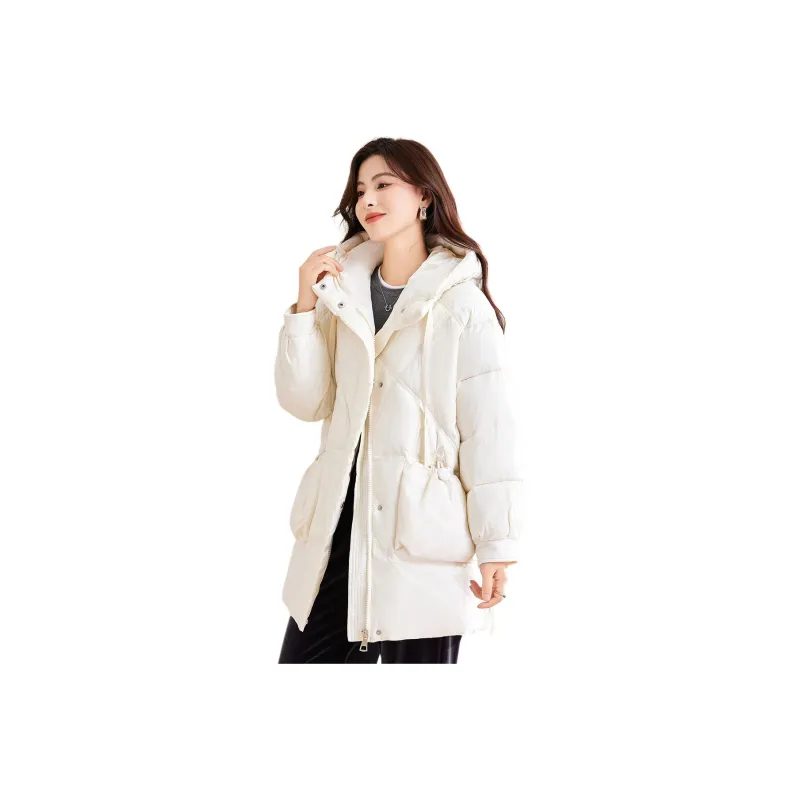 CARBAMMI Puffer Jacket Women's Ecru-0
