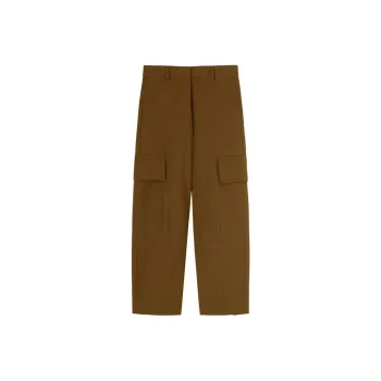 PALM ANGELS Mid Rise Tapered Cargo Pants