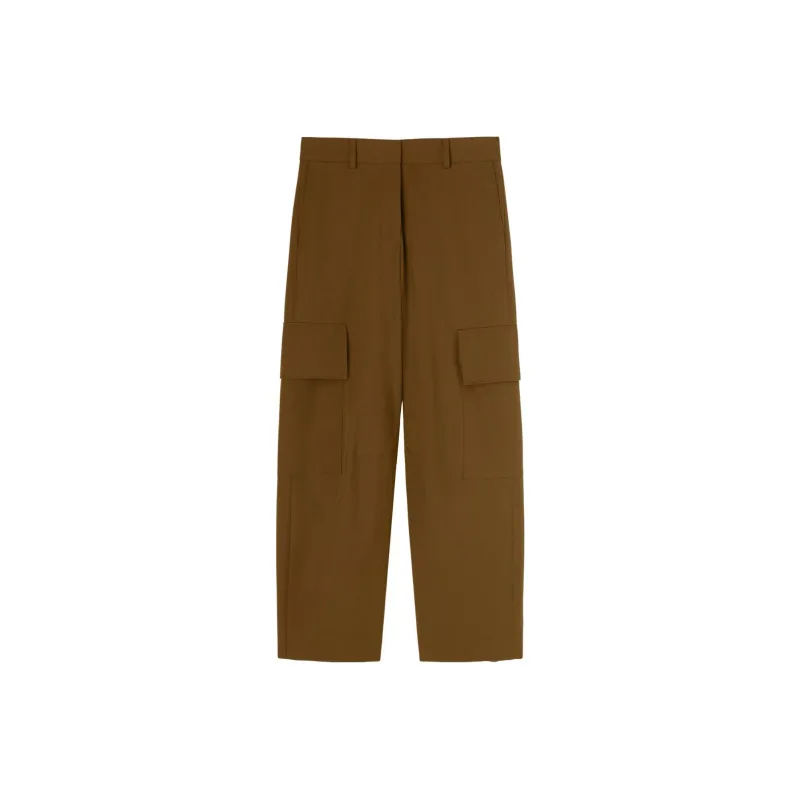 PALM ANGELS Mid Rise Tapered Cargo Pants-0