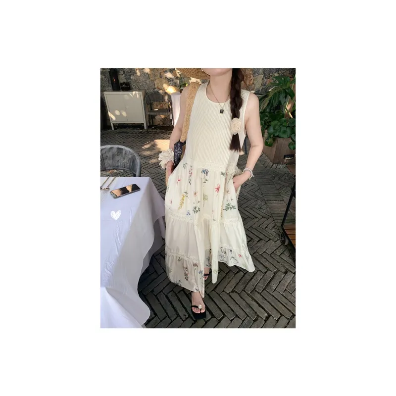 XIANSINIAO Sleeveless Dress Women's-2