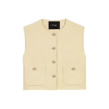 Maje Tweed Vest