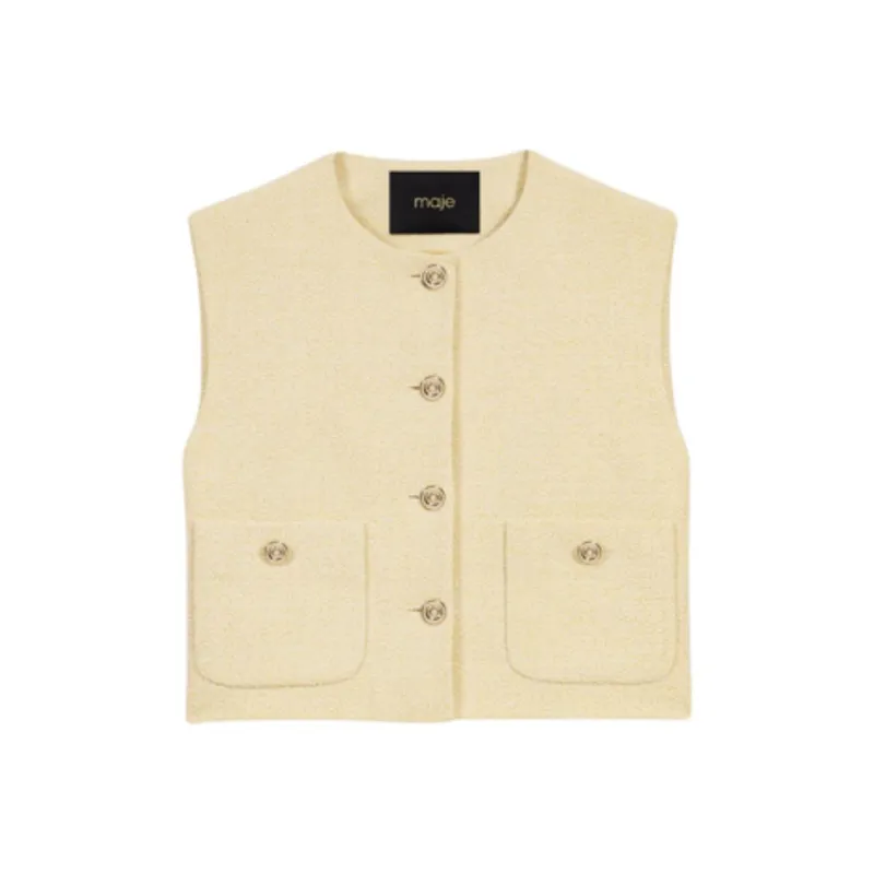 Maje Tweed Vest-0