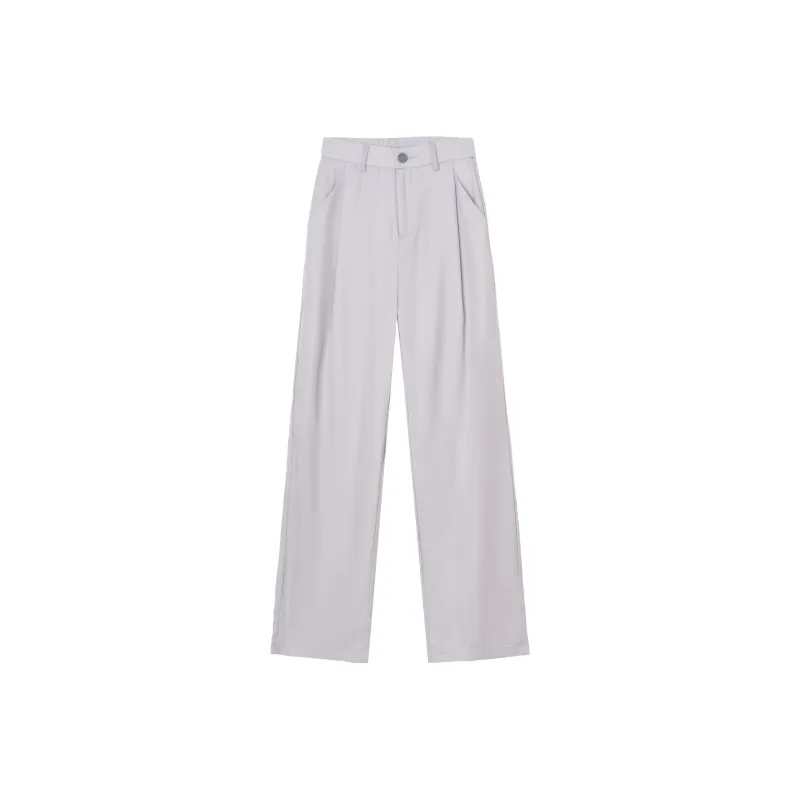 FAWENXIANGZI Casual Pants Women's Light Gray-0