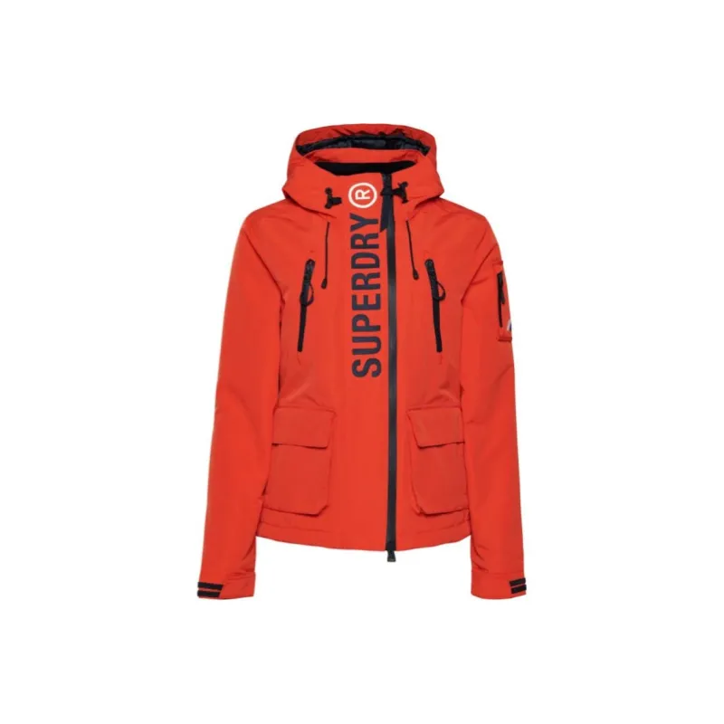 SUPERDRY Windbreaker Jacket Women's Orange Red-0
