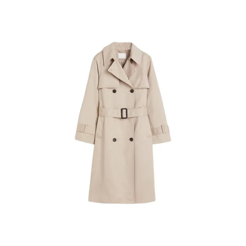 H&M Trench Coats Women's Beige-0