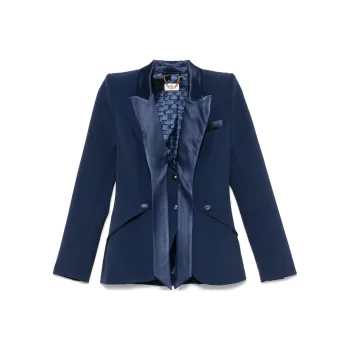 Elisabetta Franchi Satin lapels Crepe Blazer