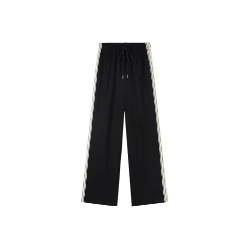 Meat meat small cherries Casual Pants Women's Black