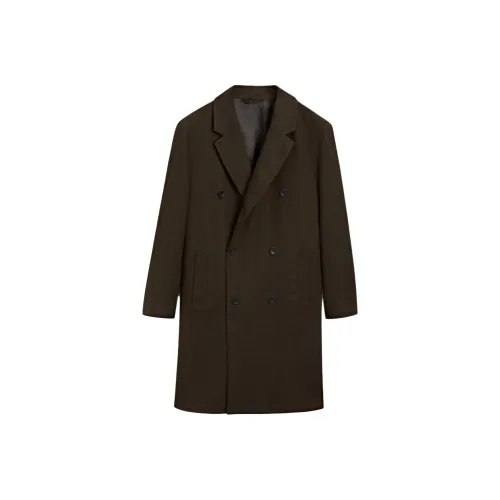 Massimo Dutti Trench Coat Men's Brown Green