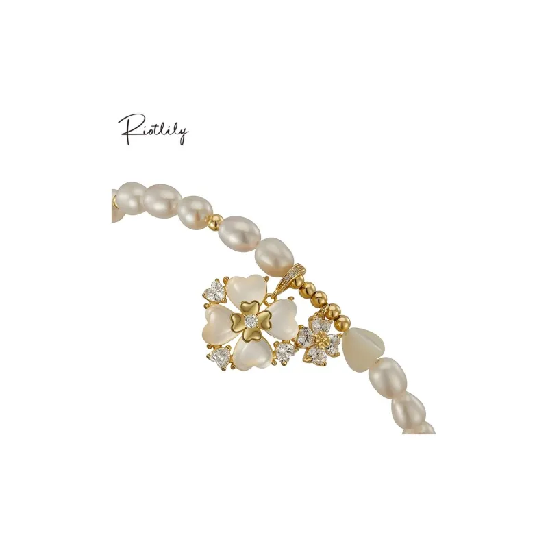 RiotLILY Pearl Daily Wear Commute Refined Elegant Beaded Bracelet Women's-4