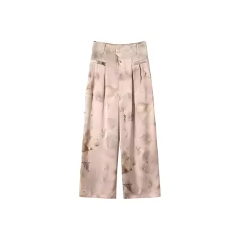 SHUXI Casual Pants Women's Spring Scene Cloud Stone