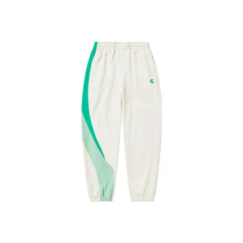 QIAODAN Casual Pants Women's Cream White/Eau Green