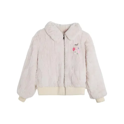 MUSTOFF Velvet feel Coat Women's Ecru