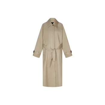 URBAN REVIVO Trench Coats Women's Khaki