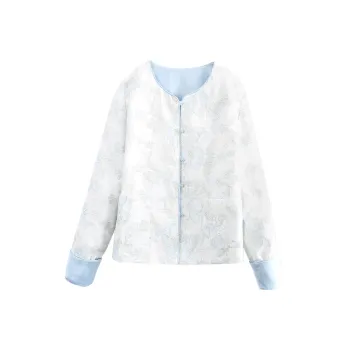 A Paradise For Awakening Cropped Coat Women's Blue