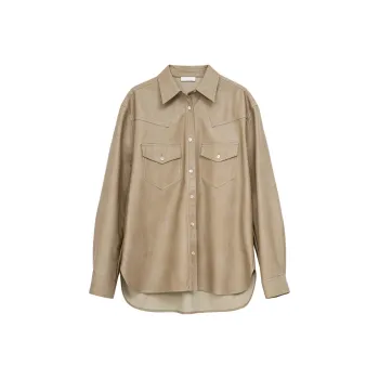 MUNJOUR Leather Jackets Women's
