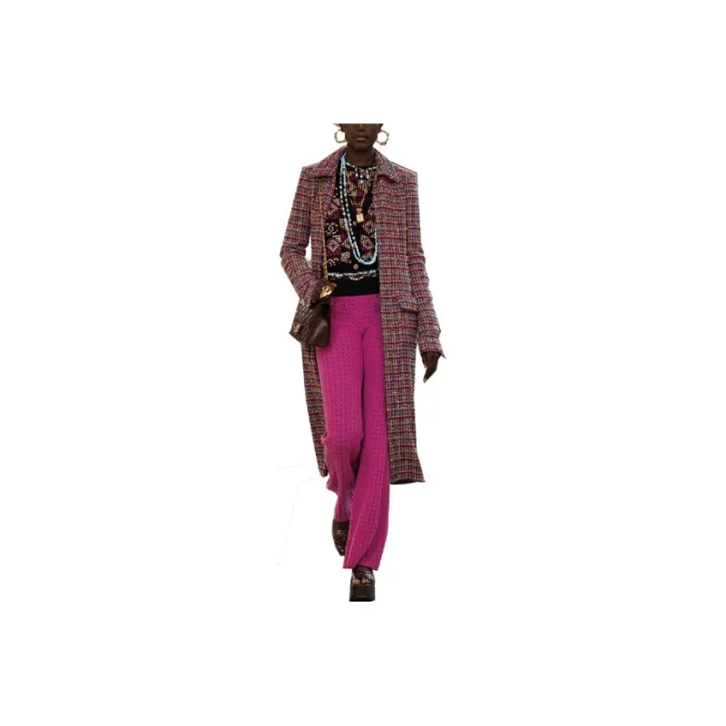 CHANEL SS23 Casual Pants Women's Peach-0